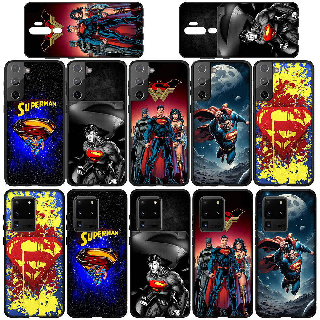 Для Samsung Galaxy S25 S24 S23 S22 Ultra FE Plus A17 A37 A57 A56 A55 A06 A16 A15 A36 A26 A35 A05 A25 A54 Чехол для телефона Комиксы Супергерой Супермен Человек
