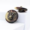 5 Коричневых Кофейных Круглых Пуговиц, 40L (25мм) с 3D-дизайном, для пальто, рубашек, пиджаков и тренчей