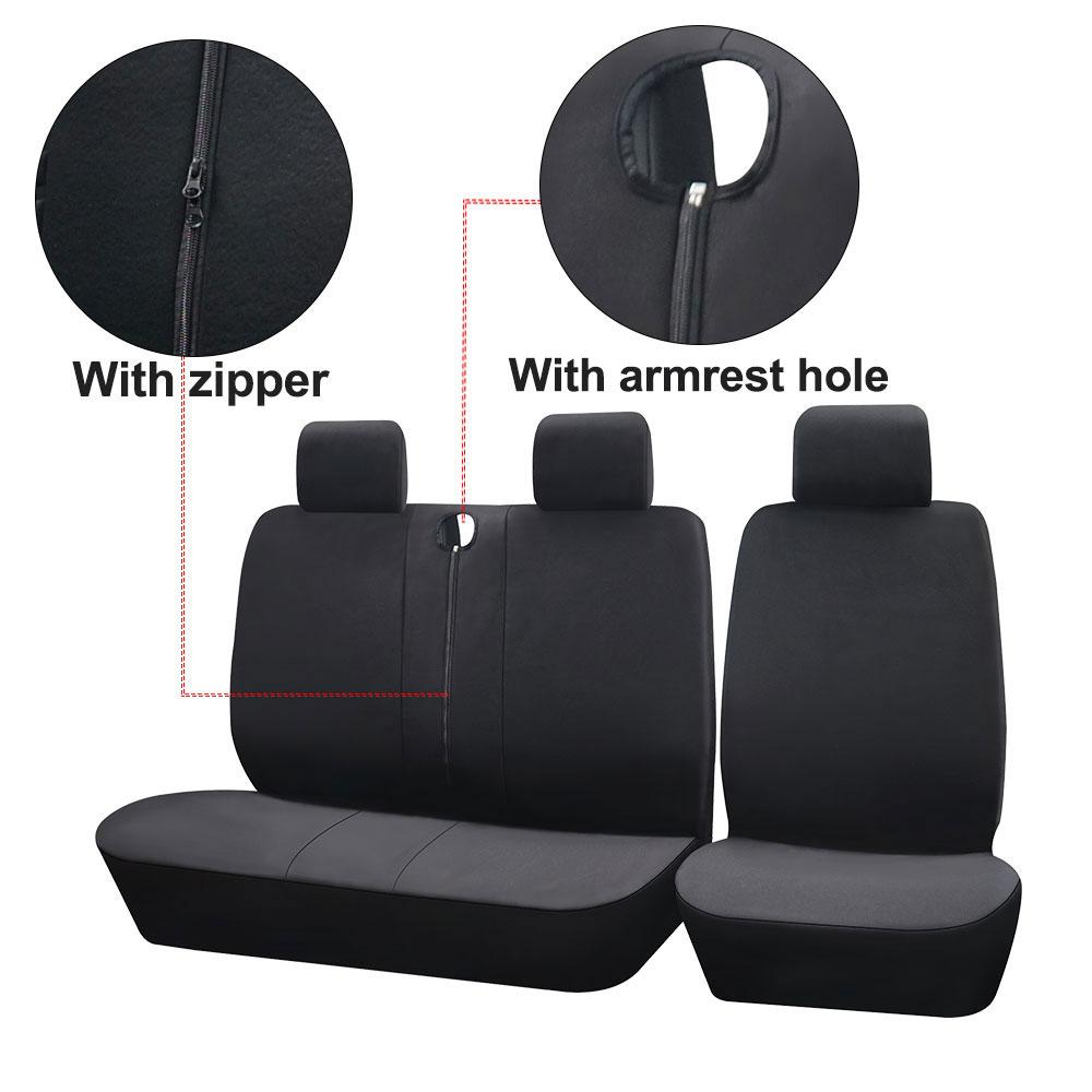 TQ013-2+1 Universal 4mm Sponge Seat Covers Fit For Most Van Truck For Mk6 Transit For Ford Transit For Fiat Ducato For Citroen Relay
