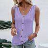 Women's Sexy Casual Solid Color U Neck Vest T-Shirt