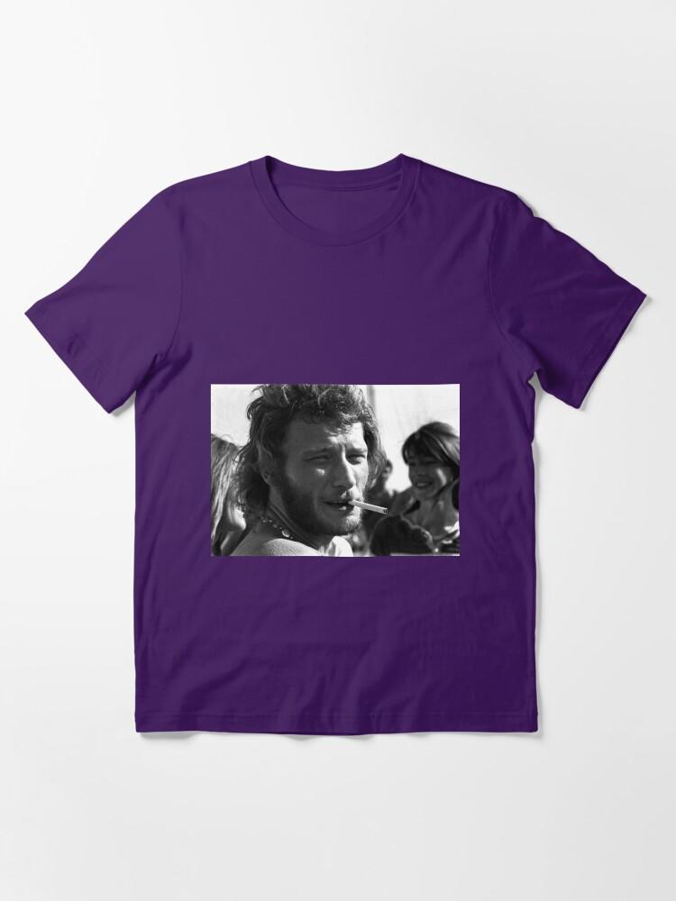 Françoise Hardy Johnny Hallyday (Françoise Hardy in the Background) Essential T-Shirt
