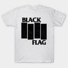 Футболка с typographic art BLACK FLAG Новые поступления Весна/Лето Обычная посадка Повседневная с графикой Y2K Винтаж Размер