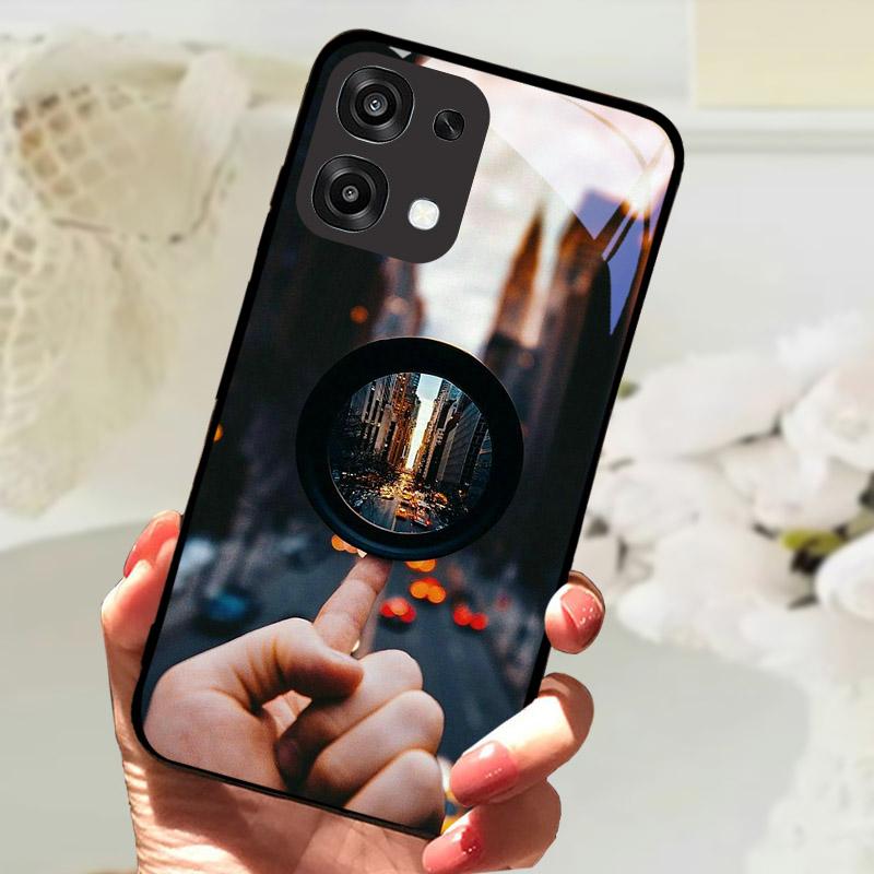 Для Oppo A6 A 6 Pro F31 5G CPH2781 Чехол Модная Расписная Крышка из Закаленного Стекла Для Телефона OPPO A6Pro Fundas Защитный Чехол Coque