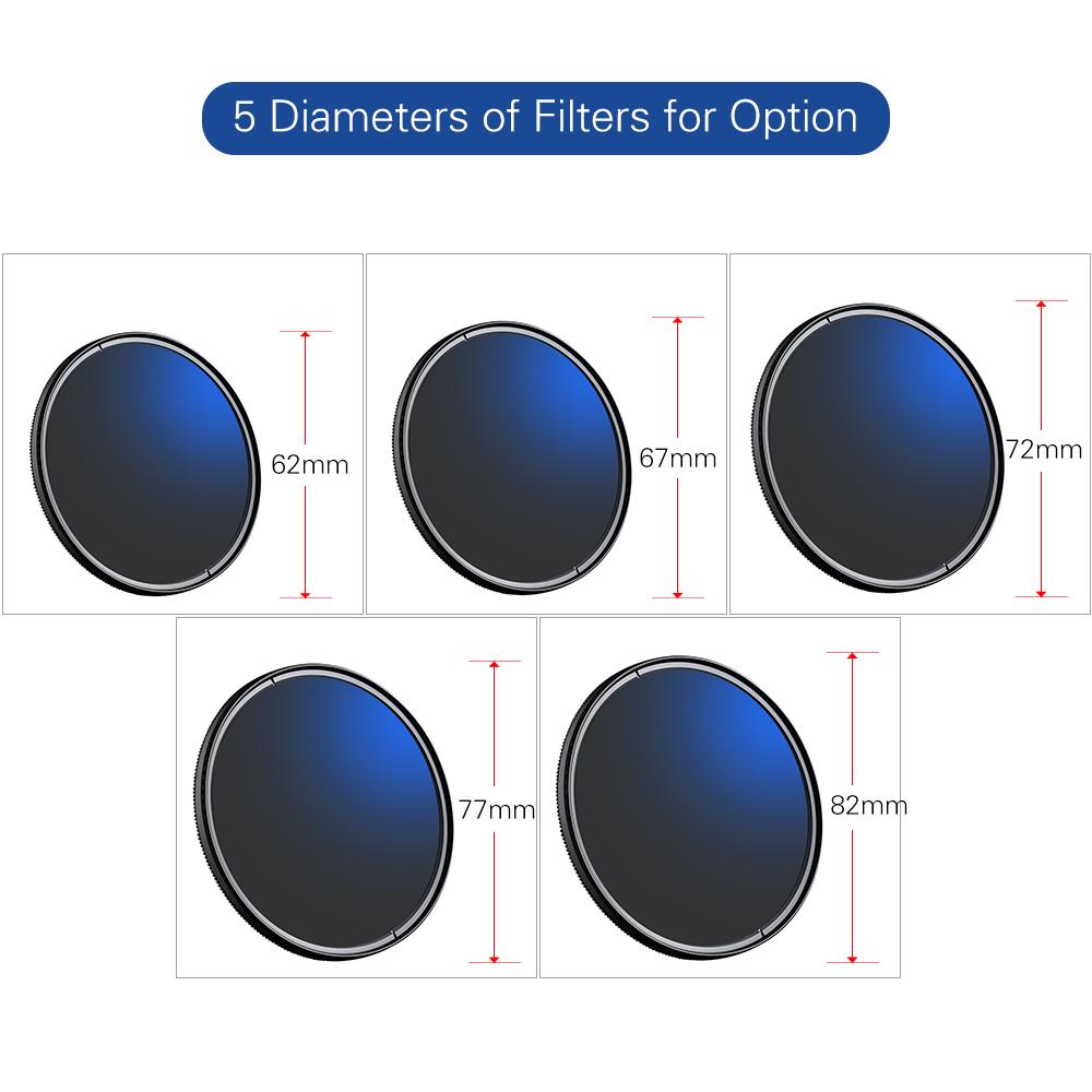 K&F CONCEPT 62mm Ultra Slim CPL Filter Optics Multi Coated MC Circular Polarizering Polarized