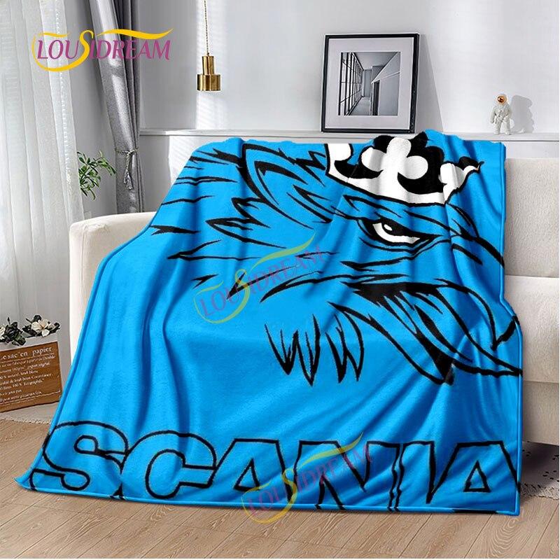 Одеяло Scania для грузовика, домашняя простыня, чехол для дивана, гостиная, офис, одеяло для обеденного перерыва, мягкое повседневное моющееся термоодеяло