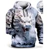 Chinese New Year Dragon Hoodie Mens Graphic Animal Prints Daily Classic Casual 3D Pullover Streetwear Hoodies Long Sleeve Hooded