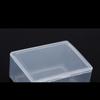 5Pcs Transparent Plastic Storage Box Clear  Rectangle Multipurpose Display Box