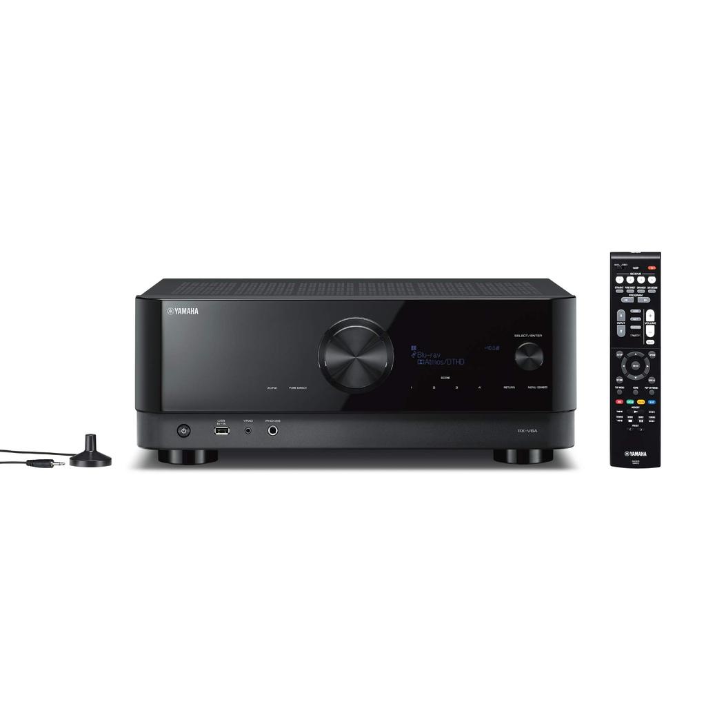 YAMAHA AV-ресивер Dolby design с черным зеркалом RX-V6A(В) 7.1-канальный Atmos/DTSX/4K120 Гц/Amazon Music/Amazon Alexa/Простая отделка,
