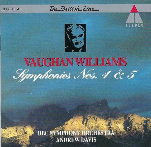 CD РАЛЬФ ВАУЭН-УИЛЬЯМС – BBC SYMPHO - Симфонии №. 4 & 5 4509908442 TELDEC 1993 Япония ОбиКлассика Б/У