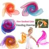 Performance Props Square Silk Scarf Dance Scarfs Gradient Color Dancing Scarf Gradient Color Scarf