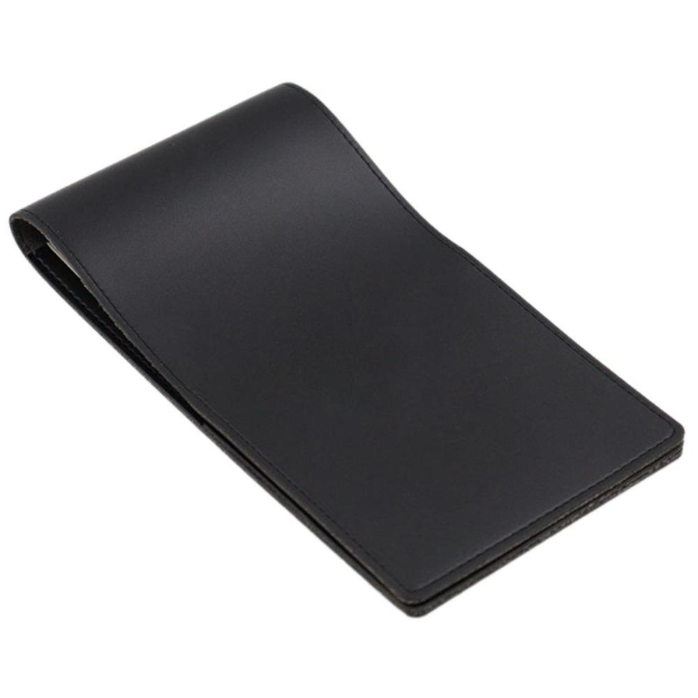 PU Leather Yardage Book Lightweight Score Notebook Golf Scorecard Holder Golf Training