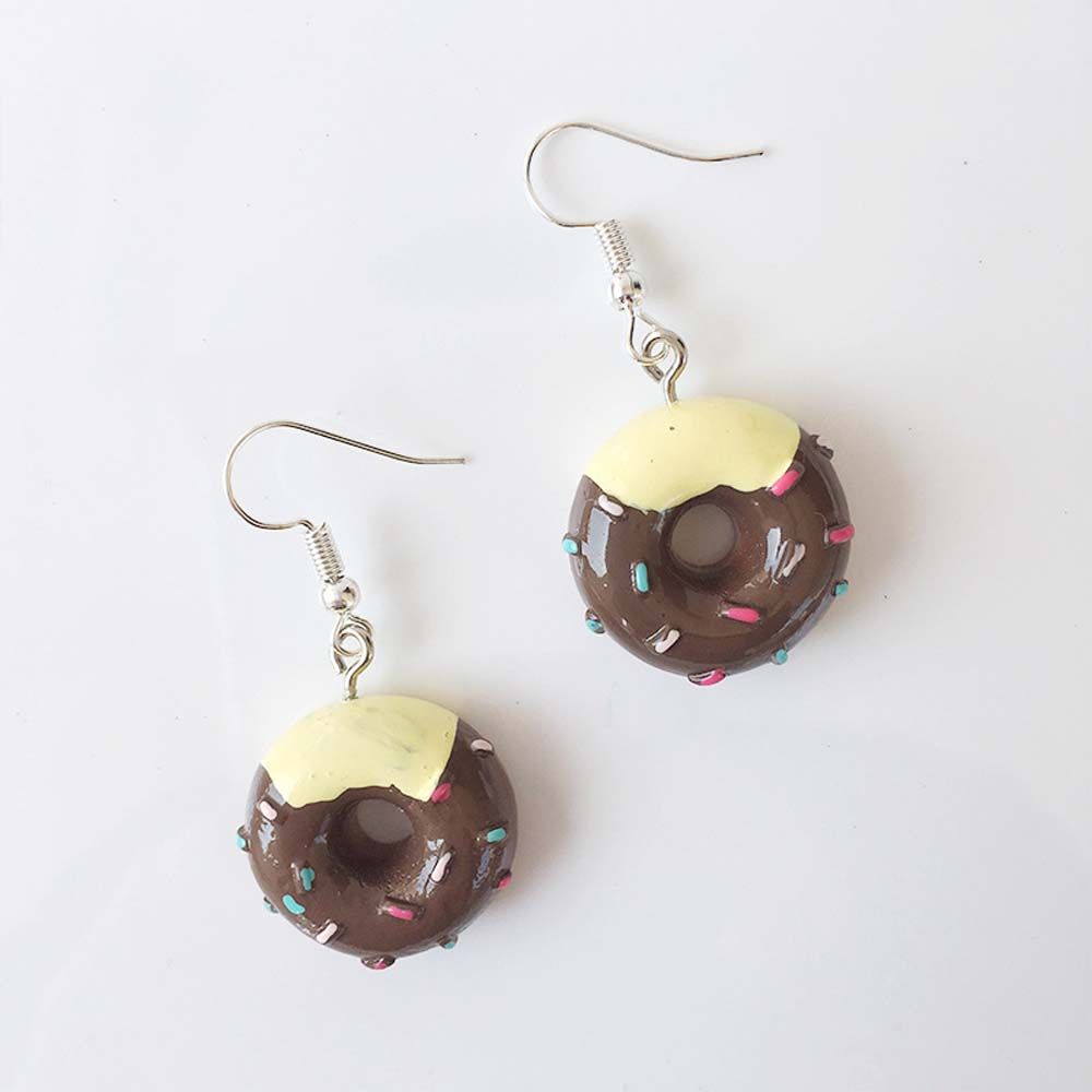 Summer Milk For Unique Cake Funny Gift Lovely Cartoon Fashion Party Drop Girl Food Jewelry Earrings