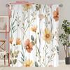 2 шт. - Живые цветы - Шторы с принтом - Материал полиэстер - Подходит для спальни, гостиной, кабинета, личного пространства