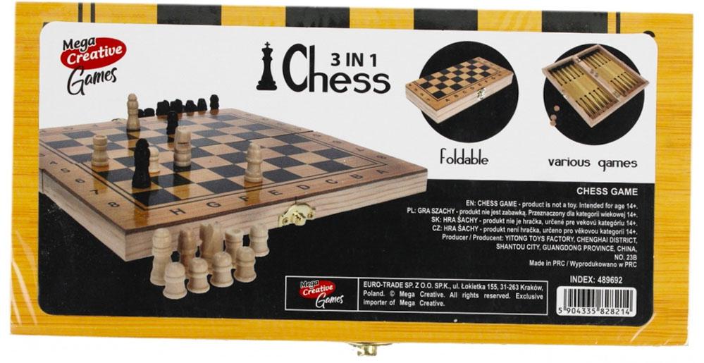 Wooden chess game. Board game. Mega Creative