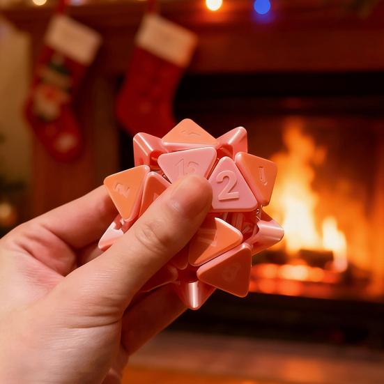 3D-печатный кубик D20 игрушка для снятия стресса и тревоги, портативная дорожная многосторонняя игрушка-непоседа