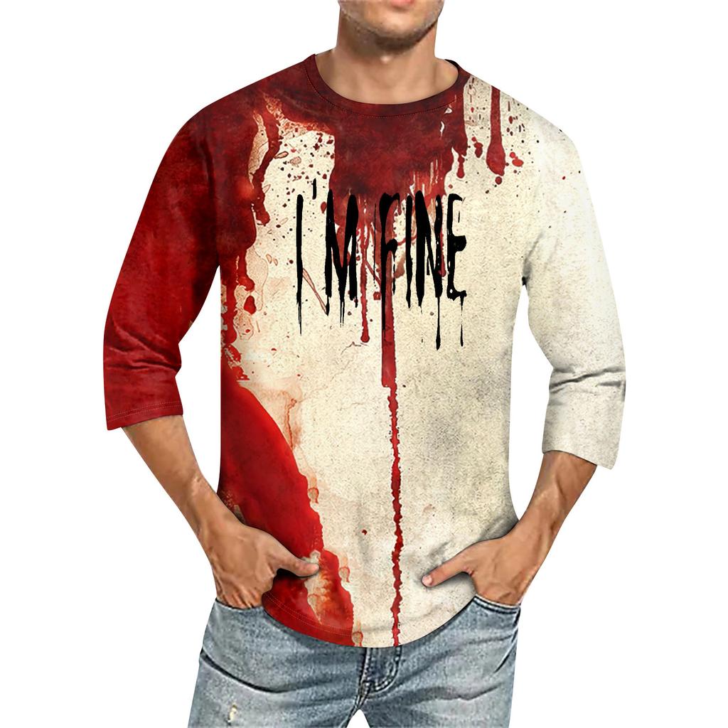 Men's T-shirt T-shirts Graphic Text Pool3D Printing Street Casual Short Sleeve Printed Clothing Basic