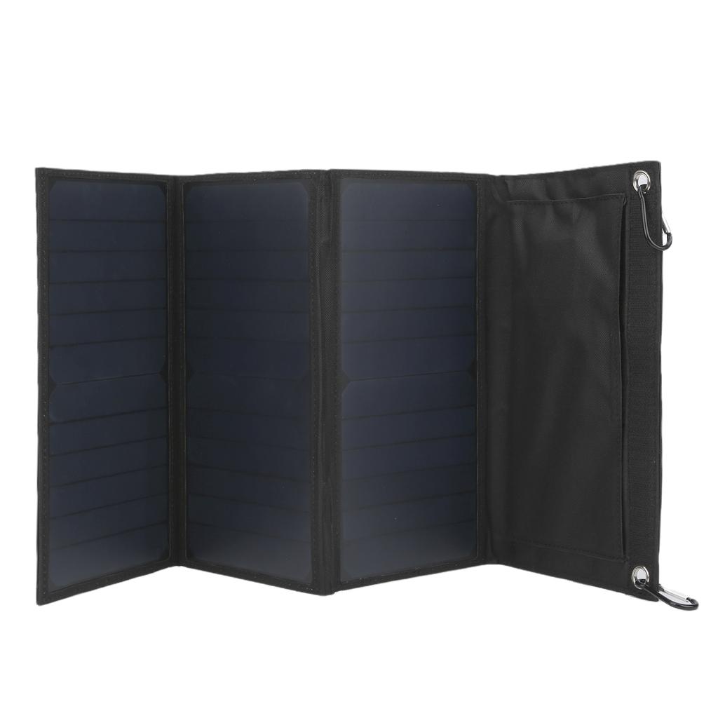 21W Monocrystalline Solar Panel Cell Foldable Dual USB Output Charging Supplies for Outdoors