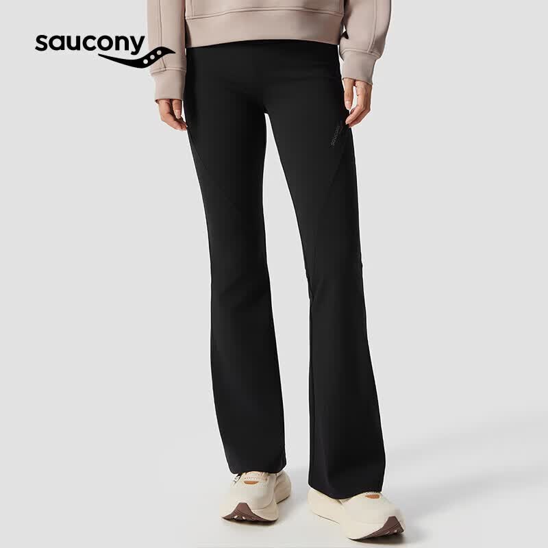 Saucony Women's High-Waist Flare Knit Pants