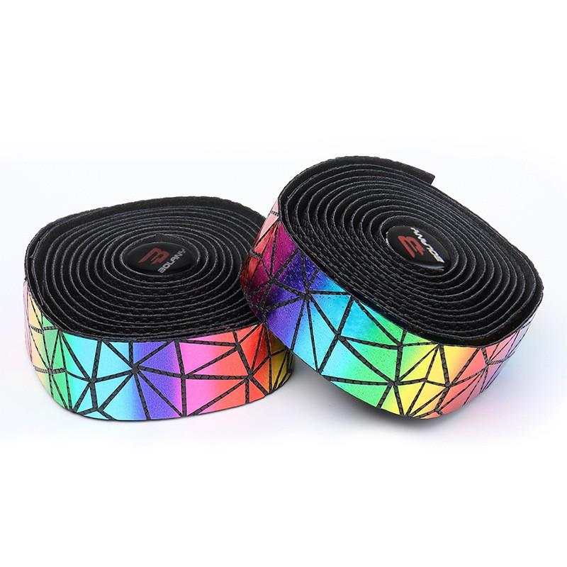 PU Handlebar Tape Road Bike Fixed Gear Bicycle Grips Anti-Slip Wear Resistant Colorful Wrap TP034