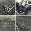 Used RFID equipped / Beautiful condition  Prada long wallet, round zipper, triangle logo, leather, black