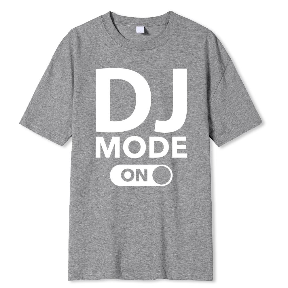 Футболка свободного покроя, летняя, для мужчин и женщин, с принтом Dj Mode, хлопковые футболки в стиле Harajuku, с коротким рукавом, с принтом Dj, повседневная, для мужчин