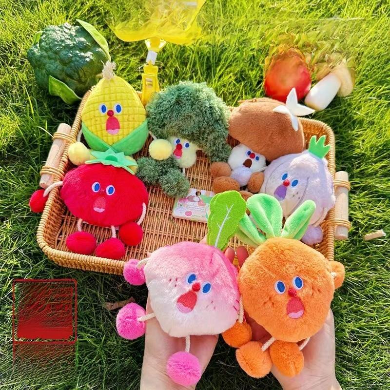 Soft Plush Vegetable Doll With Storage Pouch And Decorative For Childrens Gift