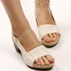 Модные женские босоножки 2024 летние босоножки на каблуках Chaussure Femme Peep Toe сандалии на платформе ретро средний каблук сандалии обувь женская