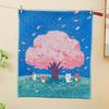 Cartoon Handkerchief Towel 34x40cm Pure Cotton Dish Cloth Cute Kitchen Towel  Home Restaurant