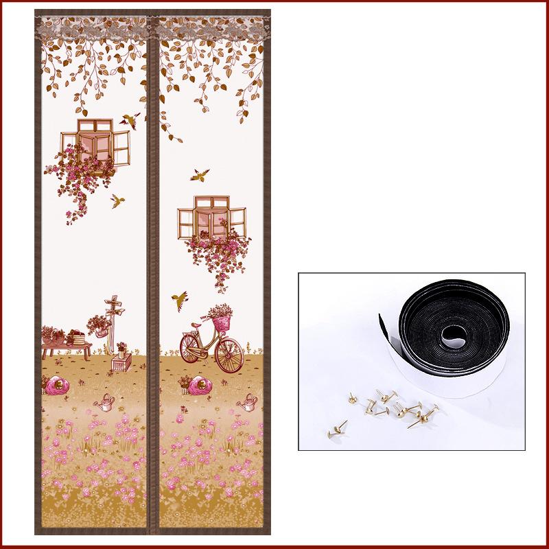 Магнитная москитная сетка без инструментов, летняя анти-жук, дверные шторы, сетка, автоматическое закрывание дверного экрана, волшебная сетка, кухонный экран