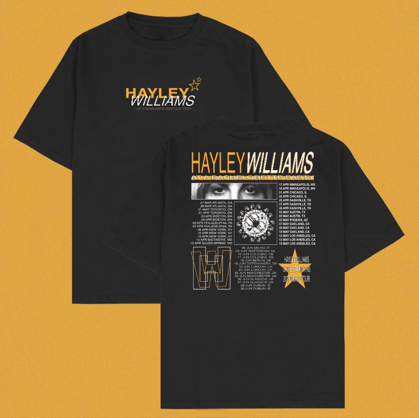 Hayley Williams FBachelorette Party tour Double Sided T Shirt Size S to 5XL