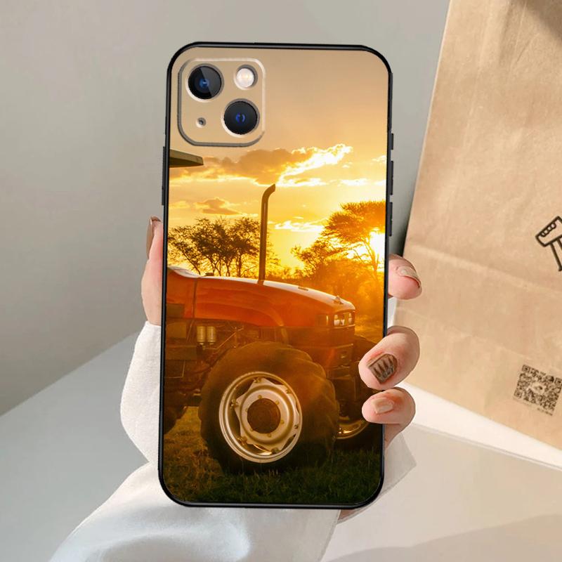 Чехол для телефона Трактор Сельскохозяйственная техника Для iPhone 17 Air 16 15 14 13 11 12 Pro Max 13 12 mini 15 16 Plus 16e Чехол