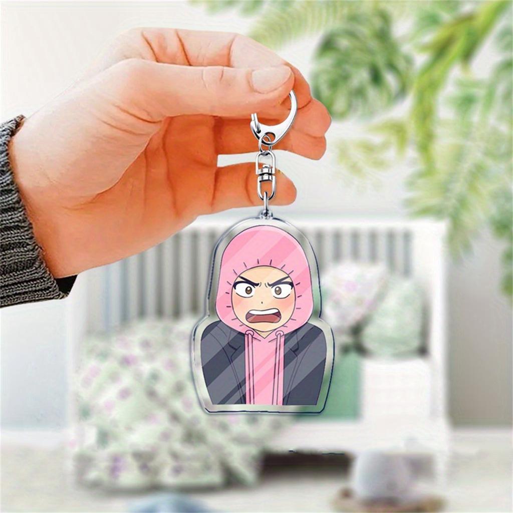 K-POP Group Exquisite Anime Character Acrylic Plate Keychain Pendant