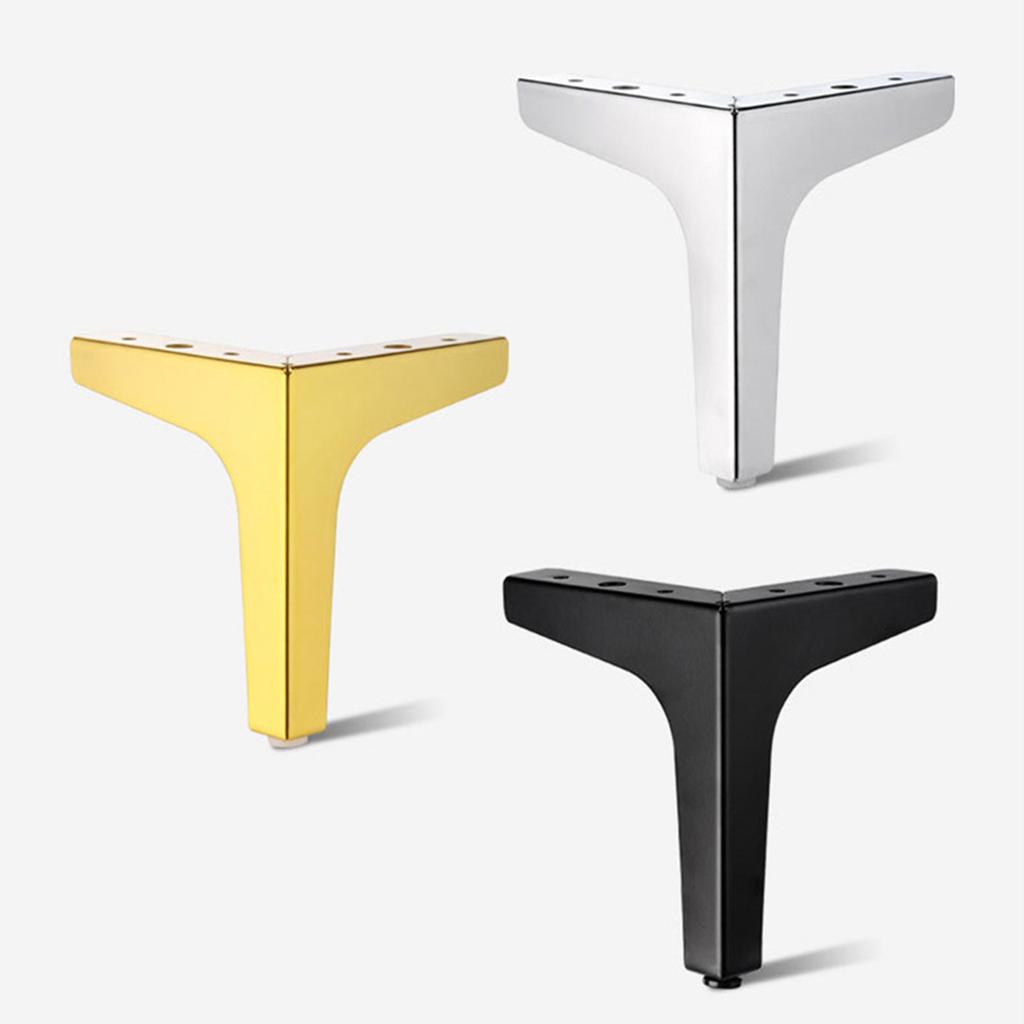 Pack of 4 Metal Cabinet Feet High Strength Metal Furniture Feet Upgrades for Modern Furniture Including Sofas & Chairs