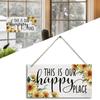Wood Door Sign This Is Our Happy Place Sign Door Hanger New Design Hotel Bulletin Board  Hotel