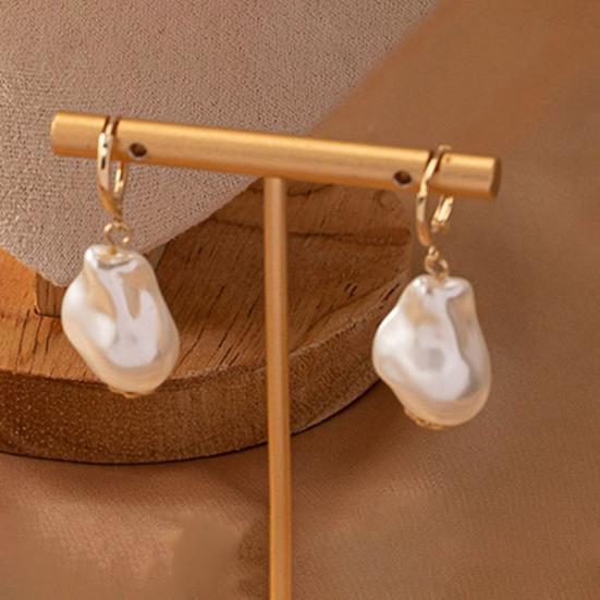 Женский Колье Серьги Браслет из Искусственного Жемчуга Винтажное Французское Свадебное Вечеринка Невеста Большой Искусственный Жемчуг Барокко Колье-Заявление Бижутерия