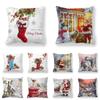 Christmas Themed Pillowcases Car Accessories Office Santa Claus Living Room Sofa Home Pillowcases