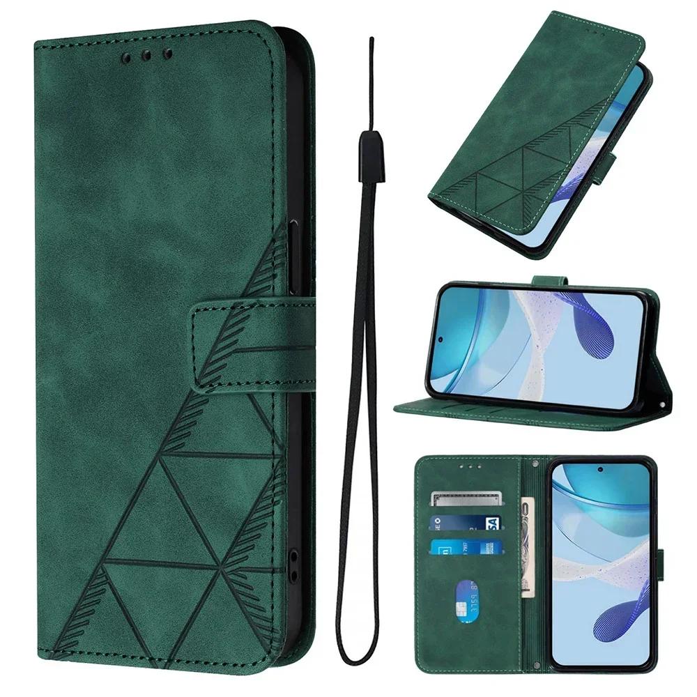 Геометрический кожаный чехол-кошелек для Nokia HMD Fusion Skyline Pulse Plus Pro X10 X20 X30 G10 G11 G20 G21 G22 G42 G310 G400 C22 C32