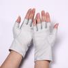 1 пара перчаток против загара, неэластичные, дышащие, для ногтей, без пальцев, спандекс, для вождения, для защиты от ультрафиолета