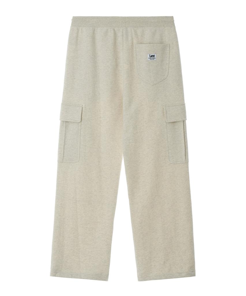 LEE Twitch Logo Cargo Sweatpants Oatmeal