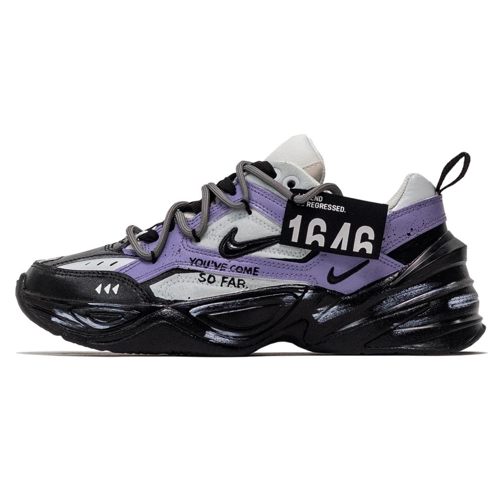 Nike M2K Tekno Quantum Ash Cushioning, Wear Resistant Low top Chunky Sneakers Women's AO3108-205(Team1387-)