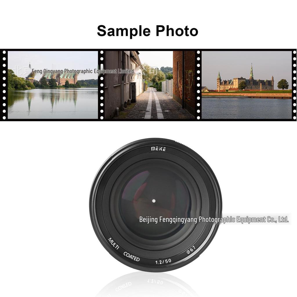 MEKE MF 50mm f/1.2 Объектив с большой диафрагмой для полнокадровых беззеркальных камер, байонет EF