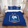 3Pcs France Football Federation Crest Bedding Sets For All Sizes New 3D Printed Bed Cover Comforter Duvet Cover Pillowcase Bedroom Decoration