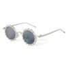 Woman Men'S Sunglasses, Retro Circular Frame Glasses, Unique Individual Fashion Style, Ideal for Outdoor Events and Parties,