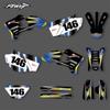 Комплекты наклеек Powerzone Custom Graphics для Yamaha WRF250 WRF450 2003-2004 2005-2006