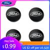 Car Sticker Ford New 2025 Hot 4Pcs 56mm Black Car Wheel Center Hub Badge Logo Emblem Decal Wheel Sticker Styling For Ford Focus