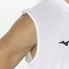 Mizuno Мужская майка без рукавов NaviDry Training Tank UPF, с U-образным вырезом, влагоотводящая, быстросохнущая, 15, бело-черная
