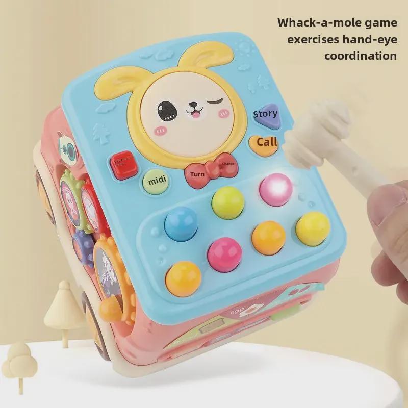 Музыкальная игрушка Hexahedron Baby Whack-a-Mole - обучающий барабан для мальчиков и девочек 1-2 лет