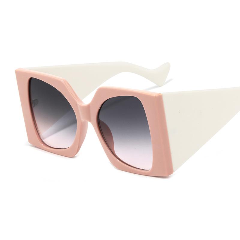 2024 New Arrival Women Big Square Oversized Sunglasses Custom logo Wide Legs Uv400 Sunglasses Gafas De Sol