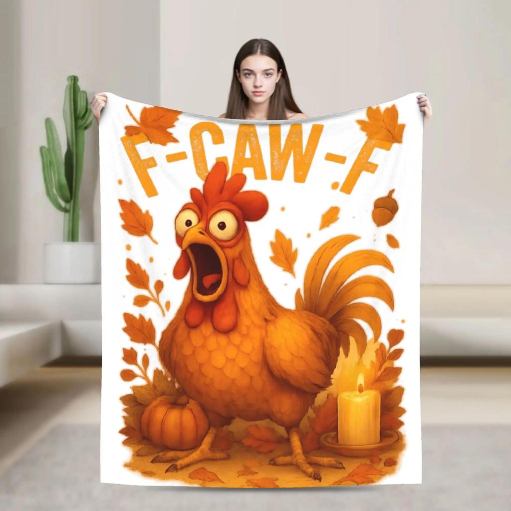 Halloween Gamer Pumpkin Crow Raven Bird Plush Flannel Blanket for Kids Soft Warm Bedspread Throw for Home Gift