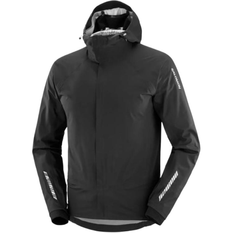 SALOMON S/Lab свободный крой с капюшоном и буквенным принтом на молнии для бега дышащая водонепроницаемая куртка с длинным рукавом унисекс куртка LC2158600